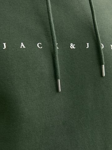 Jack Jones JJEstar Erkek Sweat - Koyu Yeşil - 12233972
