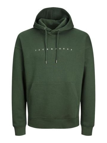 Jack Jones JJEstar Erkek Sweat - Koyu Yeşil - 12233972