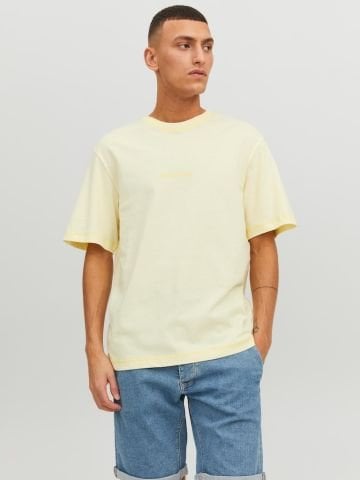 Jack & Jones Jorfaded Erkek Bisiklet Yaka Tişört Sarı 12234809