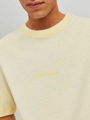 Jack & Jones Jorfaded Erkek Bisiklet Yaka Tişört Sarı 12234809
