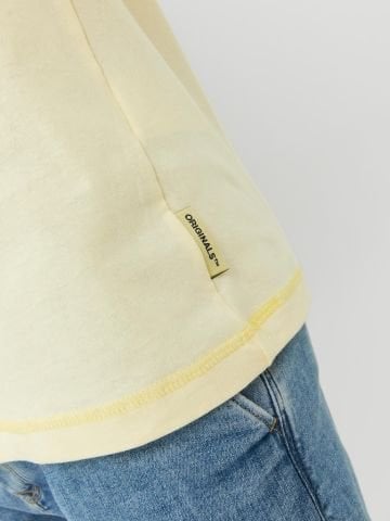 Jack & Jones Jorfaded Erkek Bisiklet Yaka Tişört Sarı 12234809