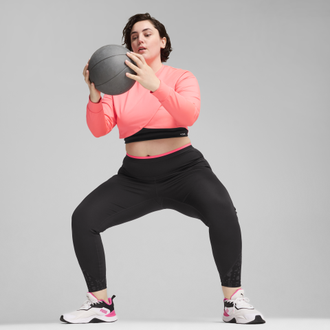 Puma Cloudspun Kadın Crop Sweatshirt 52587916-Pembe
