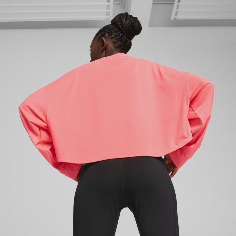 Puma Cloudspun Kadın Crop Sweatshirt 52587916-Pembe