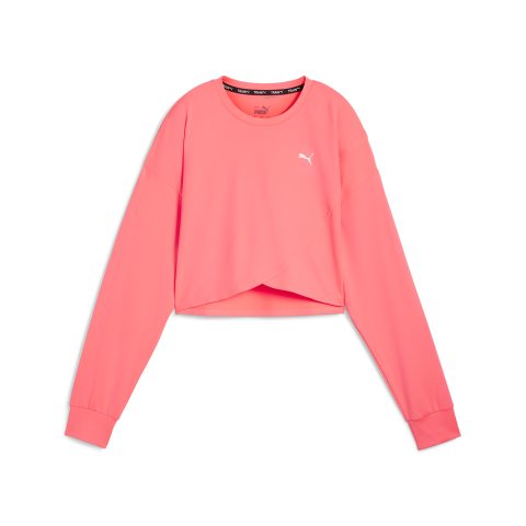 Puma Cloudspun Kadın Crop Sweatshirt 52587916-Pembe