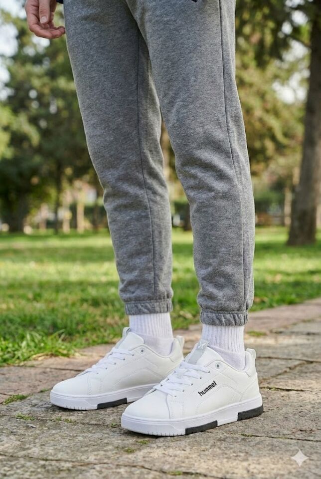 HML ACNE  UNİSEX SPOR AYAKKABI BEYAZ/SİYAH 900238-9124