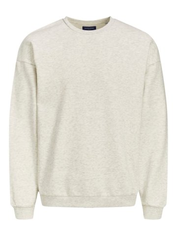 Jack&Jones Jorbrınk Erkek Bisiklet Yaka Sweatshirt-Beyaz 12186363