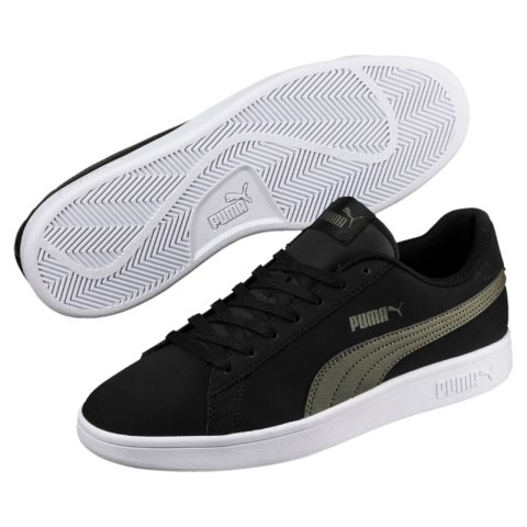 Puma Smash V2 Buck Unisex Günlük Spor Ayakkabı-Siyah-36516005