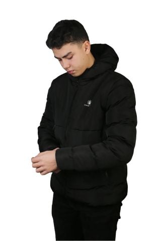 Lumberjack 101165513 2W M-Adalbert Coat 2PR Su Geçirmez Erkek Siyah Mont