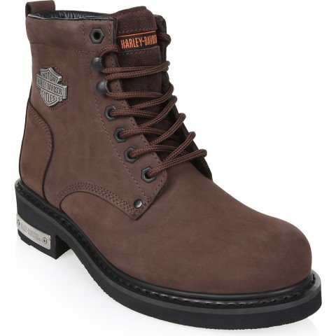 Harley Davidson Gibson Hakiki Nubuk Deri Kadın Bot 025G100109 Kahve