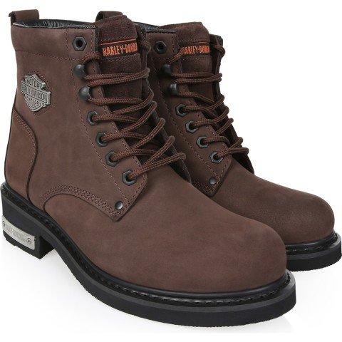 Harley Davidson Gibson Hakiki Nubuk Deri Kadın Bot 025G100109 Kahve