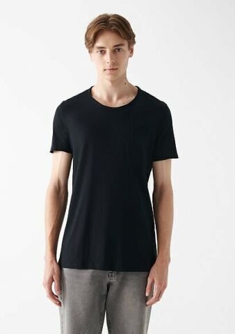 Mavi Erkek Siyah Basic Tişört-062772-26341