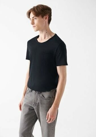 Mavi Erkek Siyah Basic Tişört-062772-26341