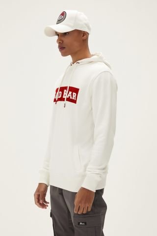 BadBear Erkek Flog Kapüşonlu Sweatshirt-Beyaz 22.02.12.015