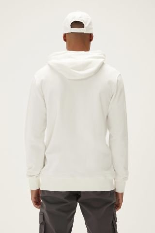 BadBear Erkek Flog Kapüşonlu Sweatshirt-Beyaz 22.02.12.015