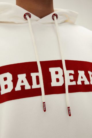 BadBear Erkek Flog Kapüşonlu Sweatshirt-Beyaz 22.02.12.015