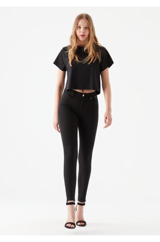 Mavi Kadın Alissa Gold Nights Siyah Jean Pantolon 1067822002