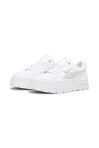 Puma Mayze Stack Kadın Spor Ayakkabı 38436314-Beyaz Pembe