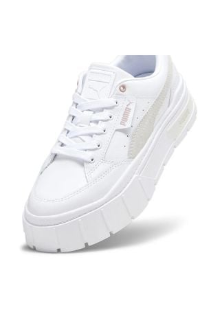 Puma Mayze Stack Kadın Spor Ayakkabı 38436314-Beyaz Pembe