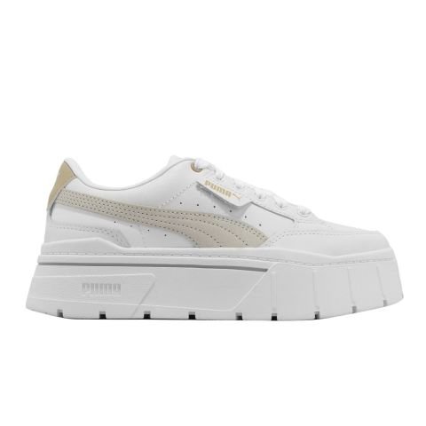 Puma Mayze Stack Kadın Spor Ayakkabı 38436315-Beyaz Gri