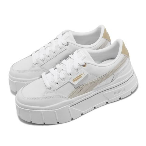 Puma Mayze Stack Kadın Spor Ayakkabı 38436315-Beyaz Gri