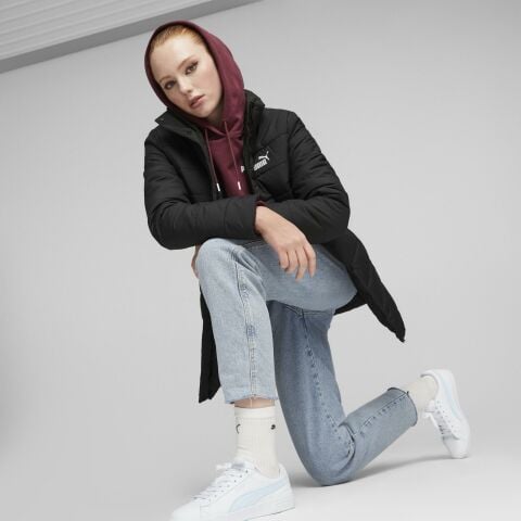 Puma ESS+ Padded Kadın Uzun Mont-Siyah 67536401