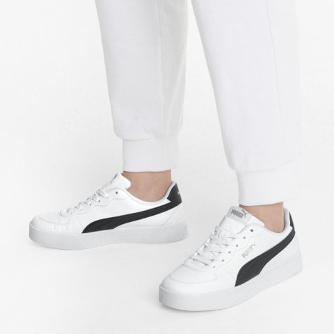 Puma Kadın Sky Clean Spor Ayakkabı Beyaz-Siyah 38014704