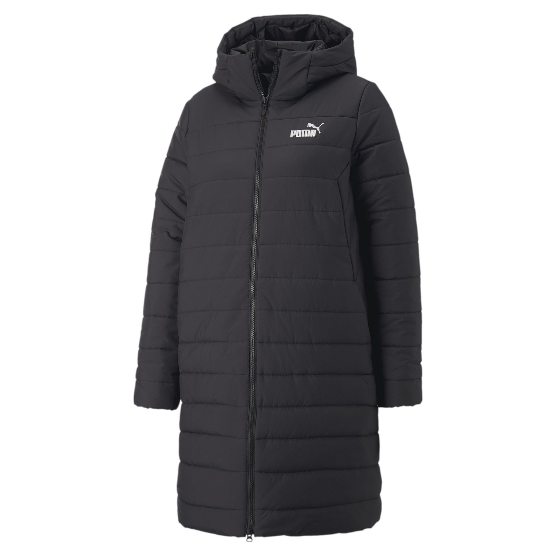 Puma Ess Hooded Padded Kadın Uzun Mont Siyah 84894201